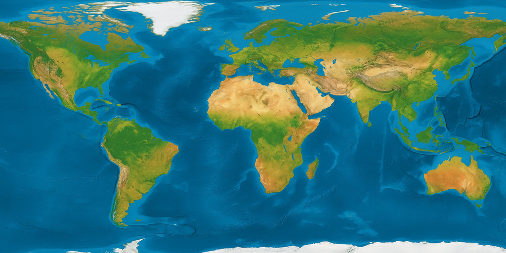 Carte 2D du monde