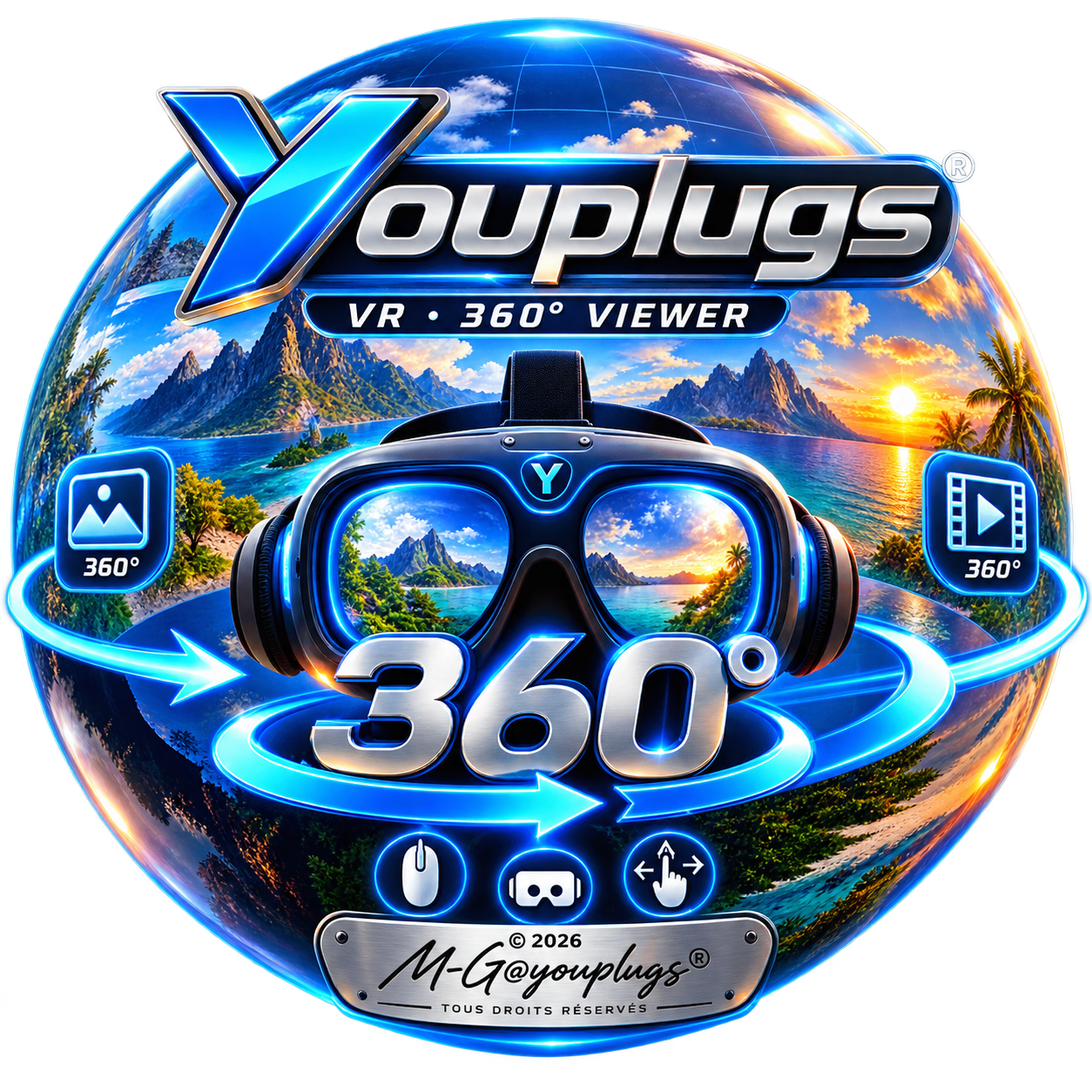Logo de Youplugs 360° Paradise Viewer